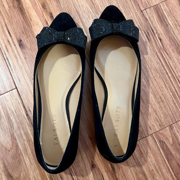 TALBOTS Black EDISON BOW Womens Shoe Size 7M - Picture 6 of 8